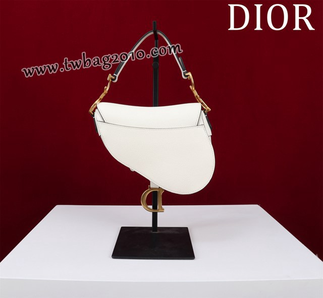 Dior专柜新款迪奥高仿原单长肩带大小号牛皮马鞍包手拎斜挎包 djfk1808